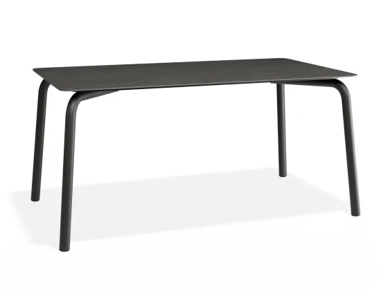 Roku Diningtable 160x90 Basalt Charcoal