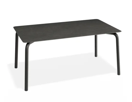 Roku Diningtable 160x90 Basalt Charcoal