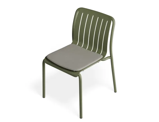 Roku Diningchair Green Lightgreypad