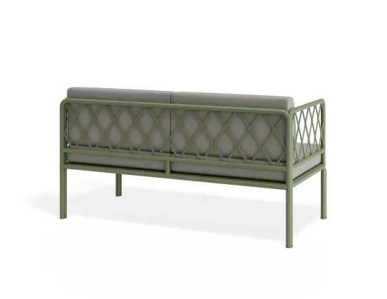 Sevillev2 2seater Greenframe Lightgreycushion