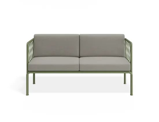 Sevillev2 2seater Greenframe Lightgreycushion