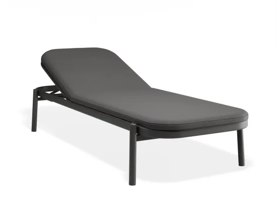 Verano Sunlounge Charcoalframe Darkgreyfabric