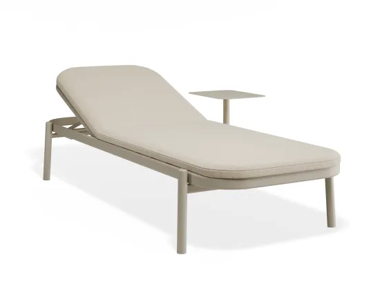 Verano Sunlounge Sidetable Latteframe Huskfabric