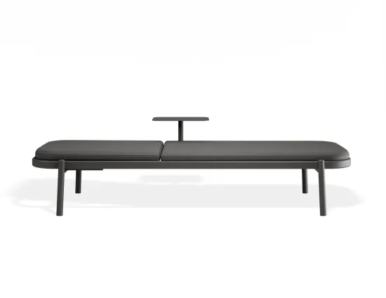 P 3b Verano Sunlounge Sidetable Charcoalframe Darkgreyfabric