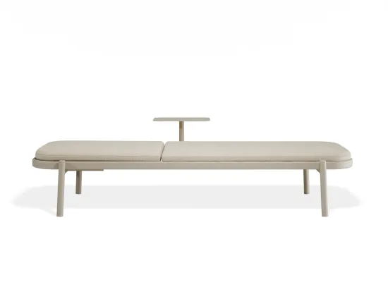 P 3b Verano Sunlounge Sidetable Latteframe Huskfabric