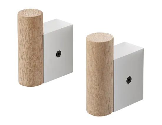 Attach Coat Hook 0003 Attach Coat Hooks Aluminum Oak 2 Set Muuto 5000x5000 Hi Res
