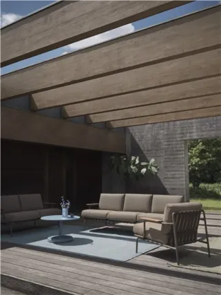 Settle Sofa 3 2 Lounge Chair Ribbed Weave 5 Taupe Ply Rug Recycled Polyester Light Blue Ridge Vase 16 Glass Muuto Org  550x