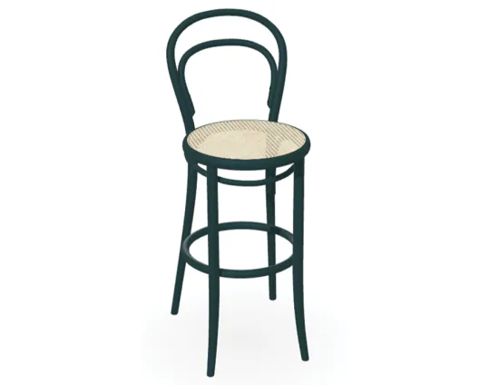 Stool 14 Pigment Cane