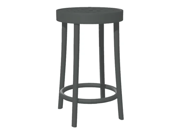 822 Barstool 63cm Grey Shadow Pigment