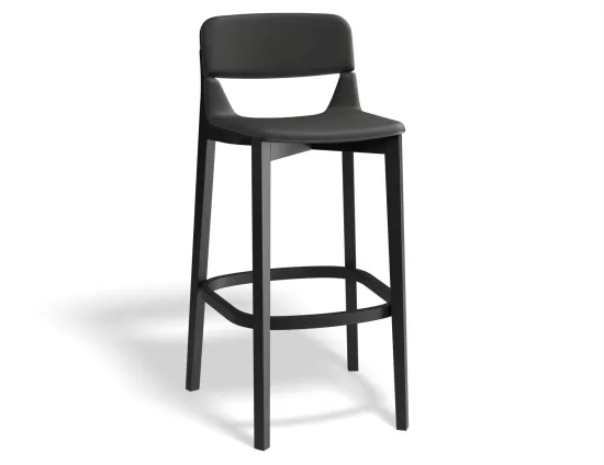 Leaf Barstool Pad Blackgrain Mdr