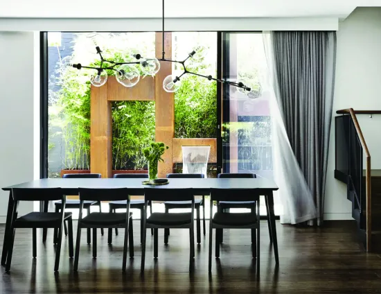 TON Black Merano Dining Chair with Padded Seat & Back
