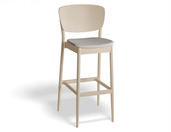 Valencia Barstool 75cm Seatpad Beechnatural Fargo