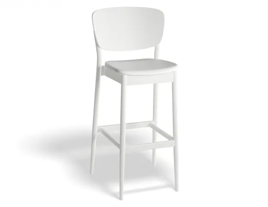 Valencia Barstool 75cm Seatpad Whitepigment Prince