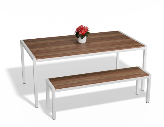 P 7 Moonah Outdoordiningtable Classicpearlwhite Decorated