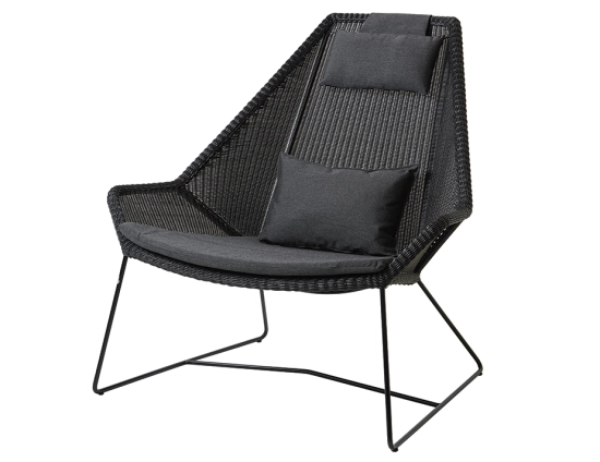 Breeze Outdoor 0009 Breeze Highback Chair Black Black YSN