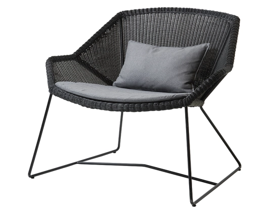 Breeze Outdoor 0052 Breeze Lounge Chair Black Grey YSN