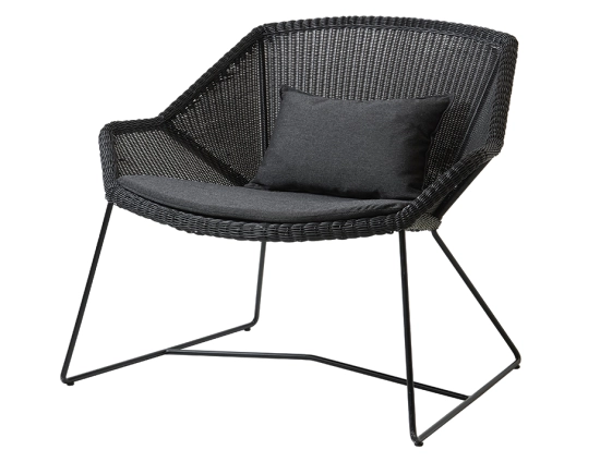 Breeze Outdoor 0053 Breeze Lounge Chair Black Black YSN
