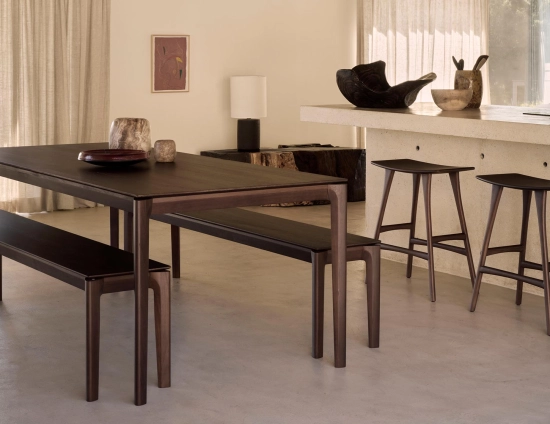 Bok Bench Teak Brown 186cm