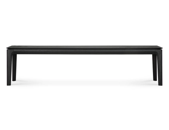 Bok Bench Oak Black 186cm