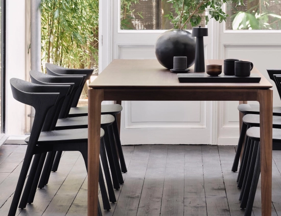 Ethnicraft Bok Dining Chair Oak Black