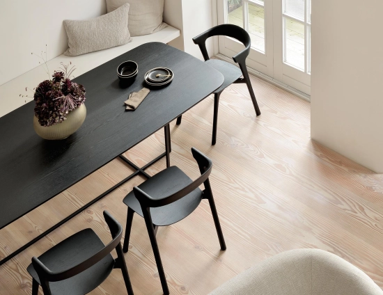 Ethnicraft Bok Dining Chair Oak Black