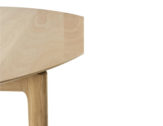 Ethnicraft Bok Extendable Round Dining Table Oak Natural