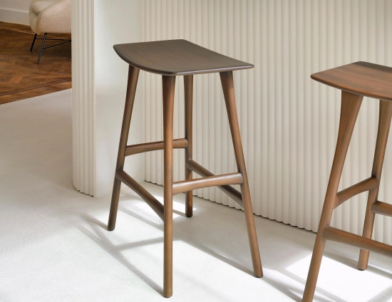 Ethnicraft Osso Counter Stool Teak Brown