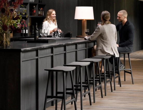 Ethnicraft Osso Counter Stool Oak Black