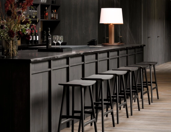 Ethnicraft Osso Counter Stool Oak Black