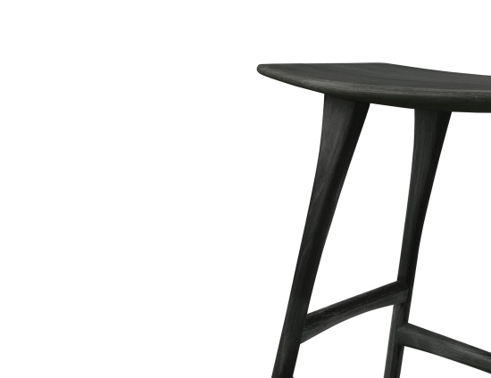 Ethnicraft Osso Counter Stool Oak Black