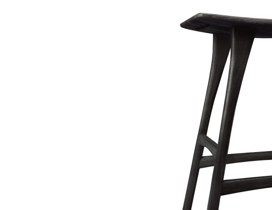 Ethnicraft Osso Counter Stool Oak Black
