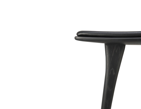 Ethnicraft Osso Counter Stool Oak Black Black Leather