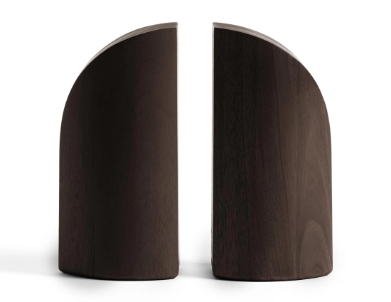 Ethnicraft Pi Bookends Mahogany Dark Brown