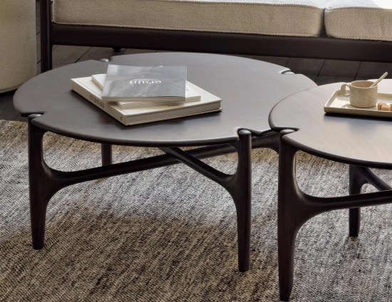Ethniicraft Pi Coffee Table Mahogany 80cm