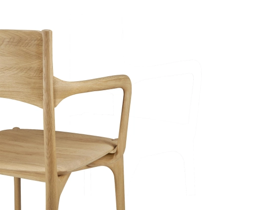 Ethnicraft Dining Armchair Oak Natural