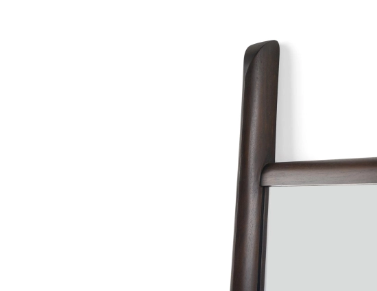 Ethnicraft Pi Floor Mirror Mahogany Dark Brown