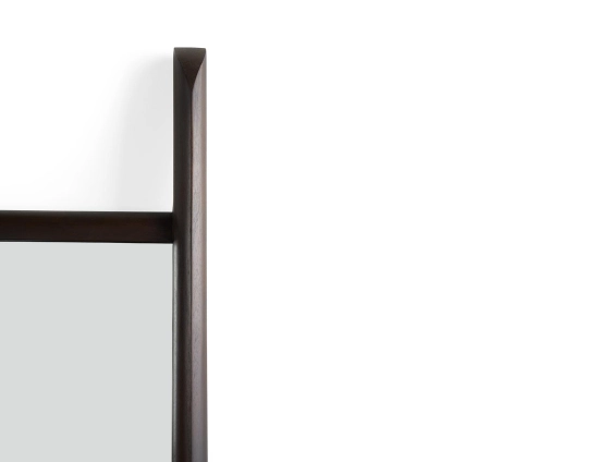 Ethnicraft Pi Floor Mirror Mahogany Dark Brown