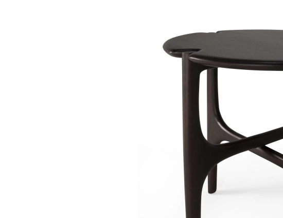 Ethnicraft Pi Side Table Mahogany Dark Brown