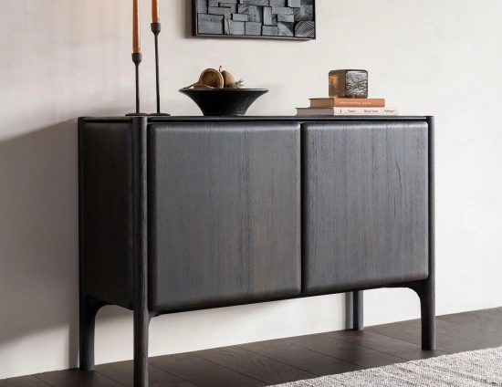 Ethnicraft Pi Sideboard Teak Dark Brown 2 Doors