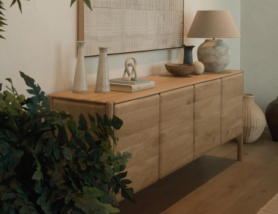 Ethnicraft Pi Sideboard Oak Natural 4 Door