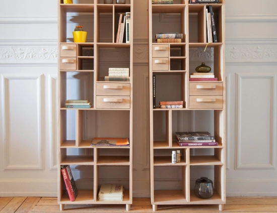 Ethnicraft Pirouette Bookcase Oak Natural