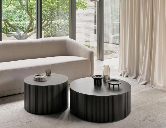 Ethnicraft Roller Max Coffee Table Group Lifestyle