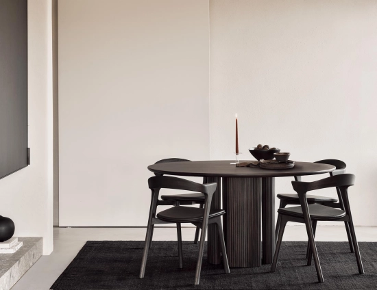 Ethnicraft Roller Max Dining Table Bok Dining Chair