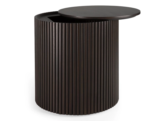 Ethnicraft Roller Max Side Table Mahoganhy Brown
