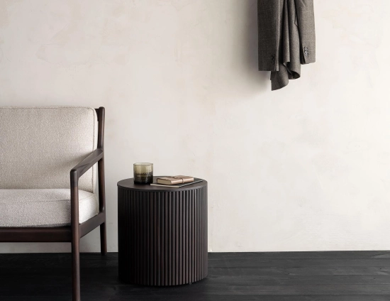 Ethnicraft Roller Max Side Table Mahoganhy Brown