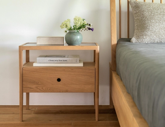Ethnicraft Spindle Bedside Table Oak Natural