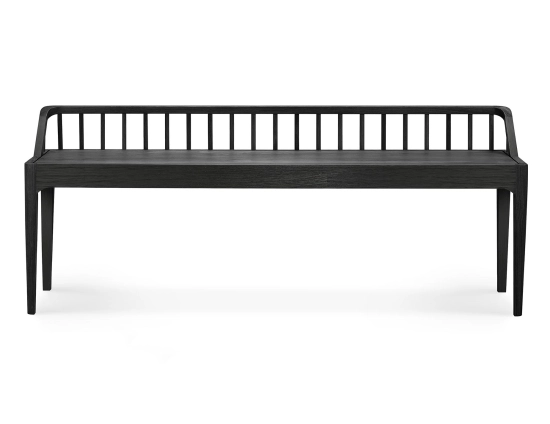 Ethnicraft Spindle Bench Oak Black