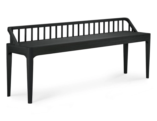 Ethnicraft Spindle Bench Oak Black