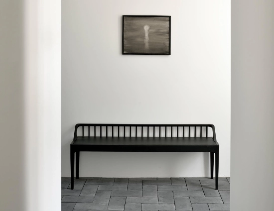 Ethnicraft Spindle Bench Oak Black