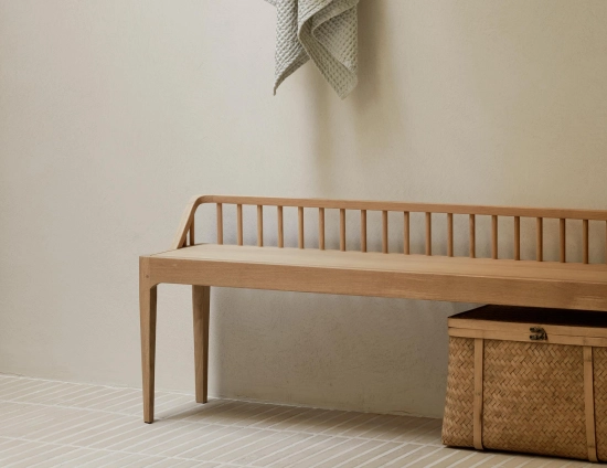Ethnicraft Spindle Bench Oak Natural